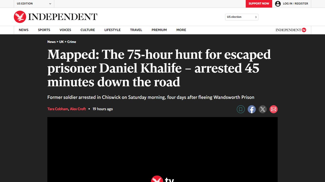 Mapped: The hunt for escaped prisoner Daniel Khalife - arrested 45 ...