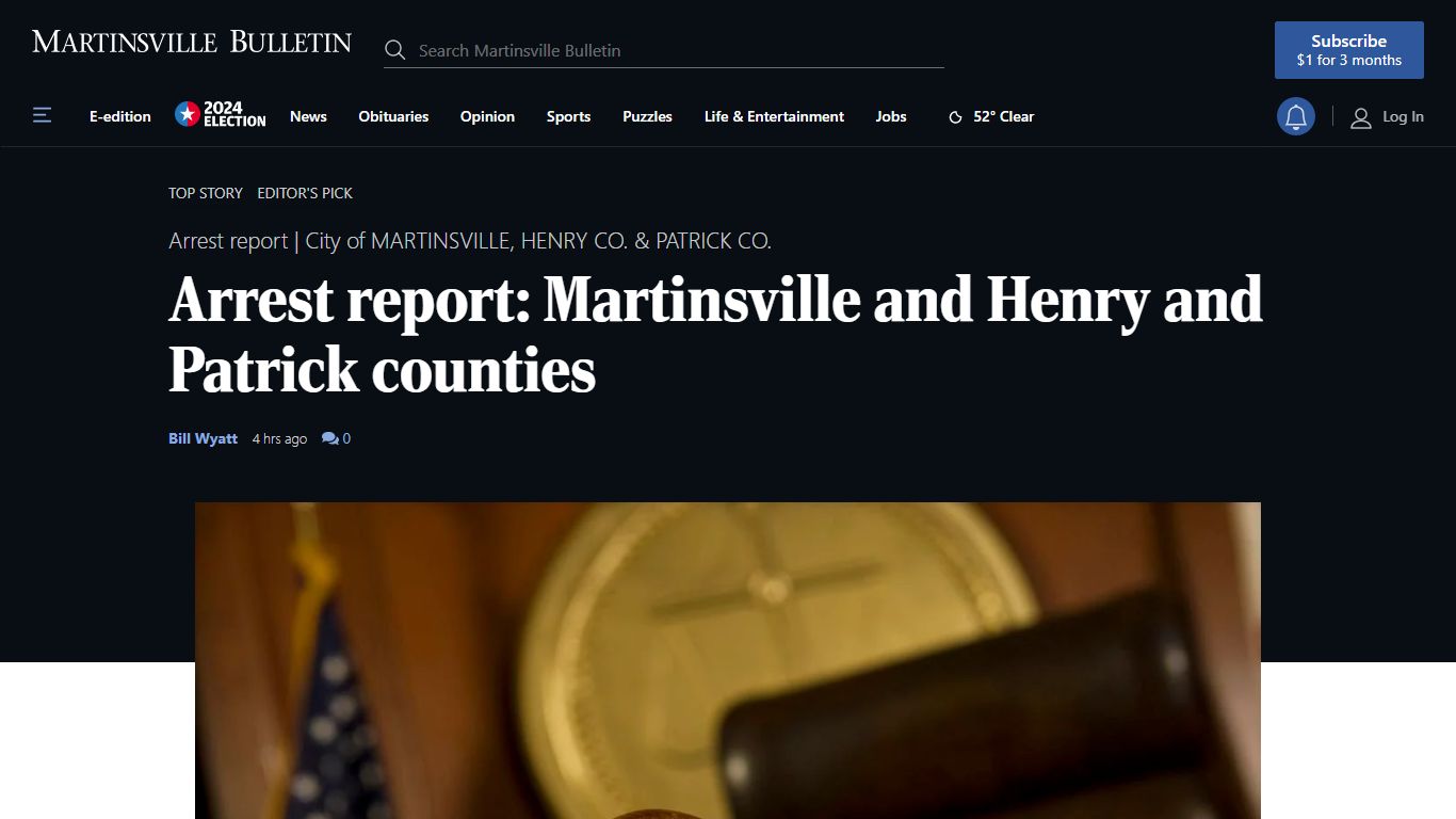 Arrest report: Martinsville and Henry and Patrick counties